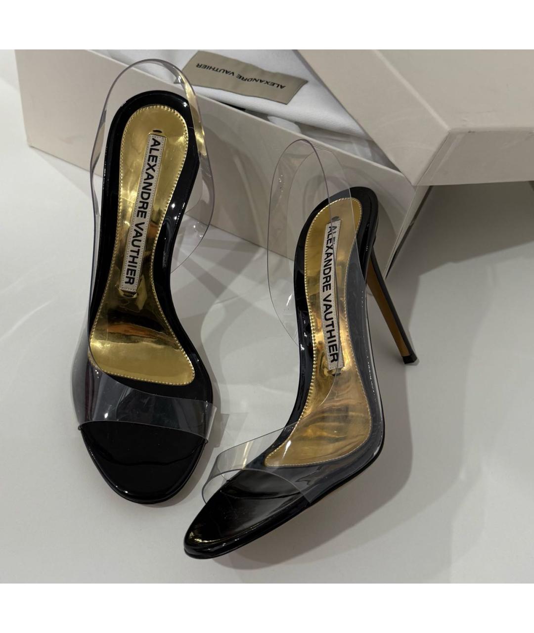 ALEXANDRE VAUTHIER Черные босоножки, фото 5