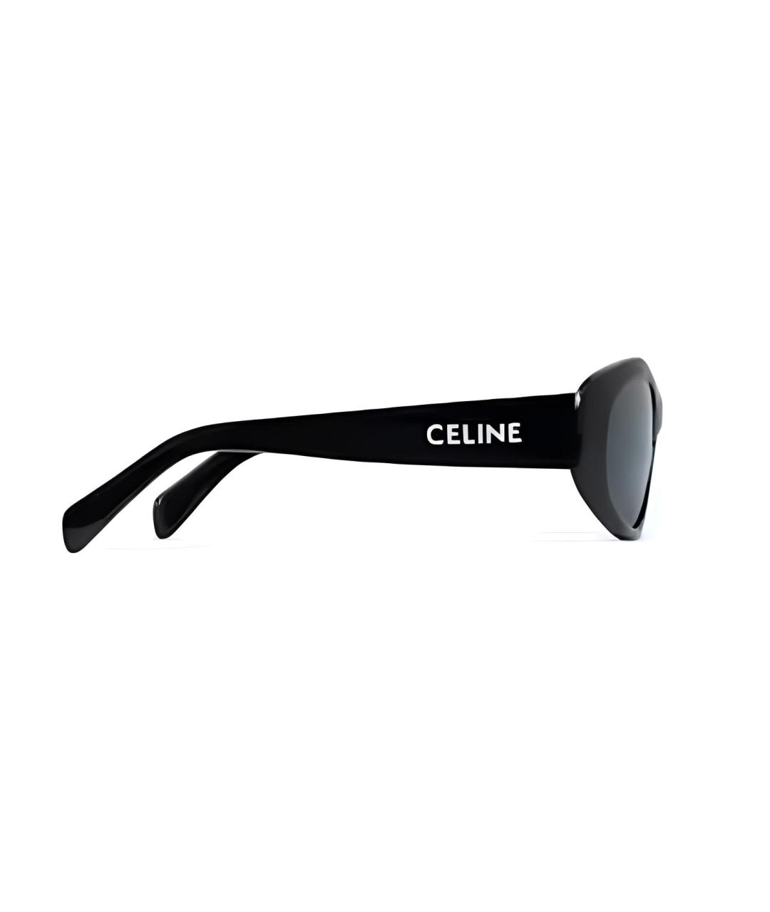 CELINE Черные пластиковые солнцезащитные очки, фото 3