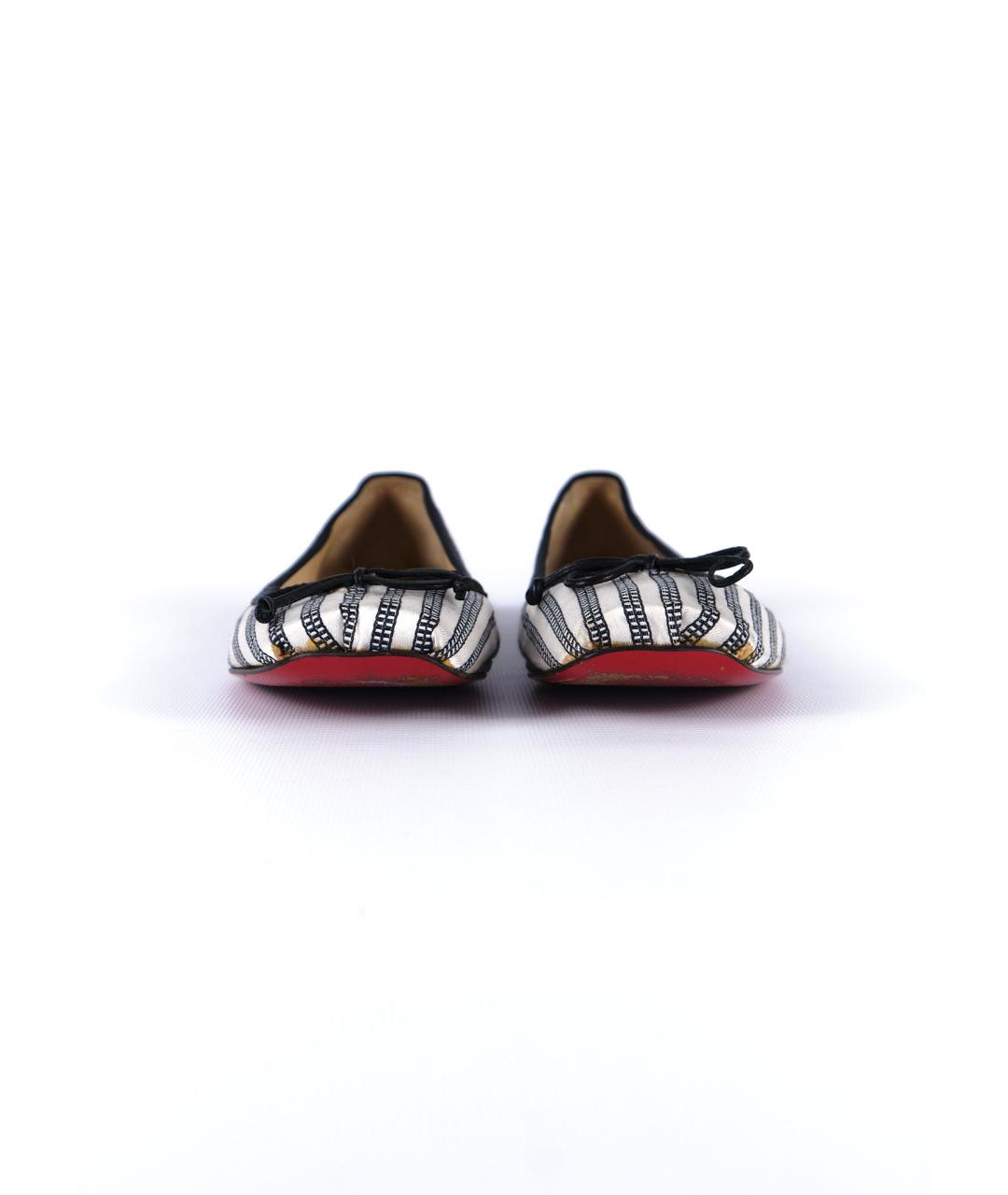 CHRISTIAN LOUBOUTIN Мульти текстильные балетки, фото 3
