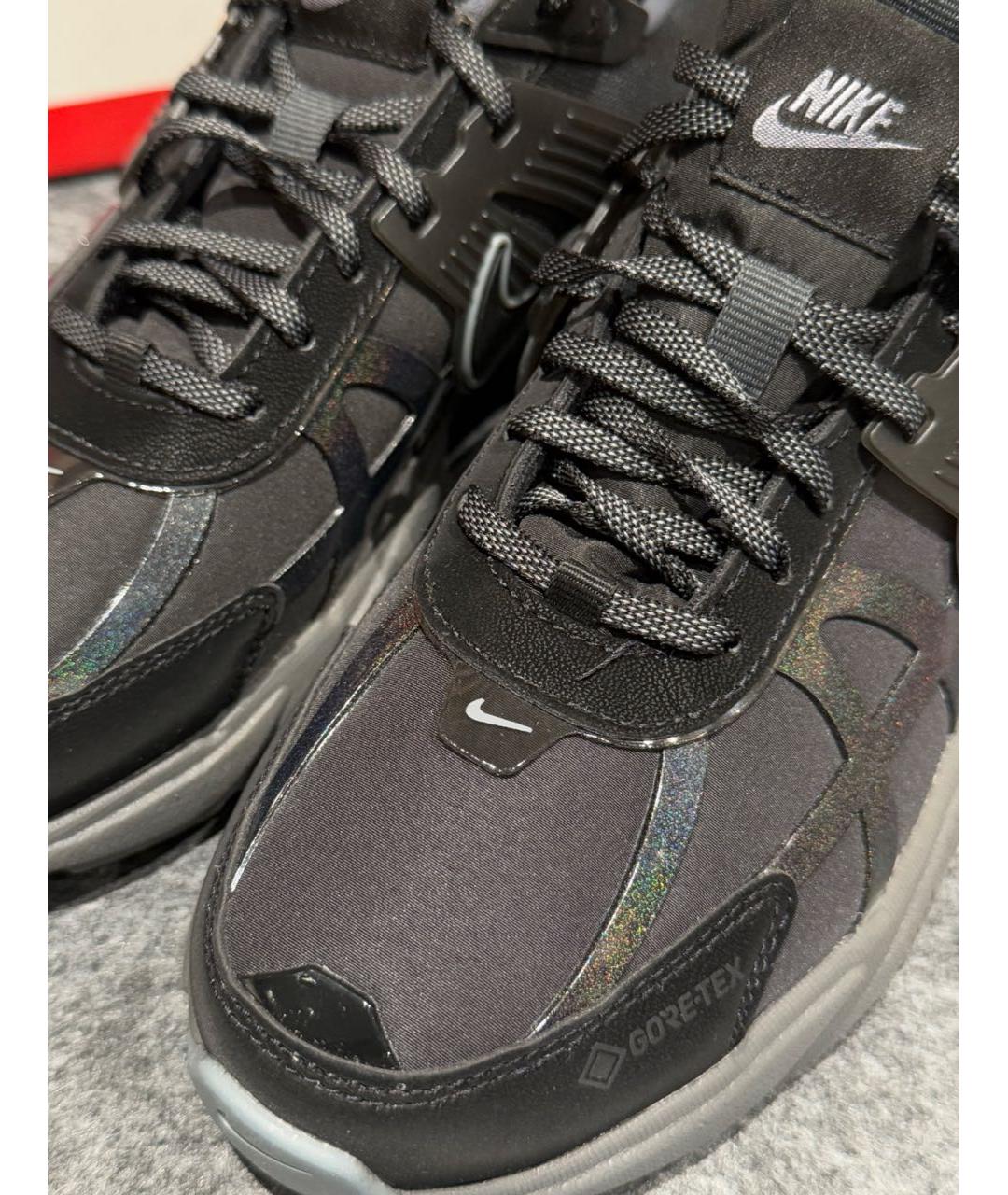 NIKE Черные текстильные низкие кроссовки / кеды, фото 6