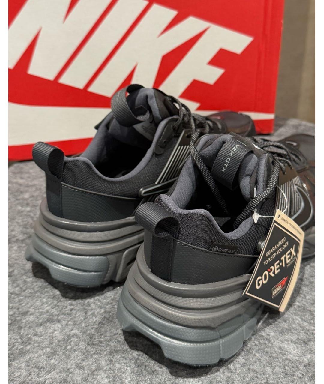 NIKE Черные текстильные низкие кроссовки / кеды, фото 7