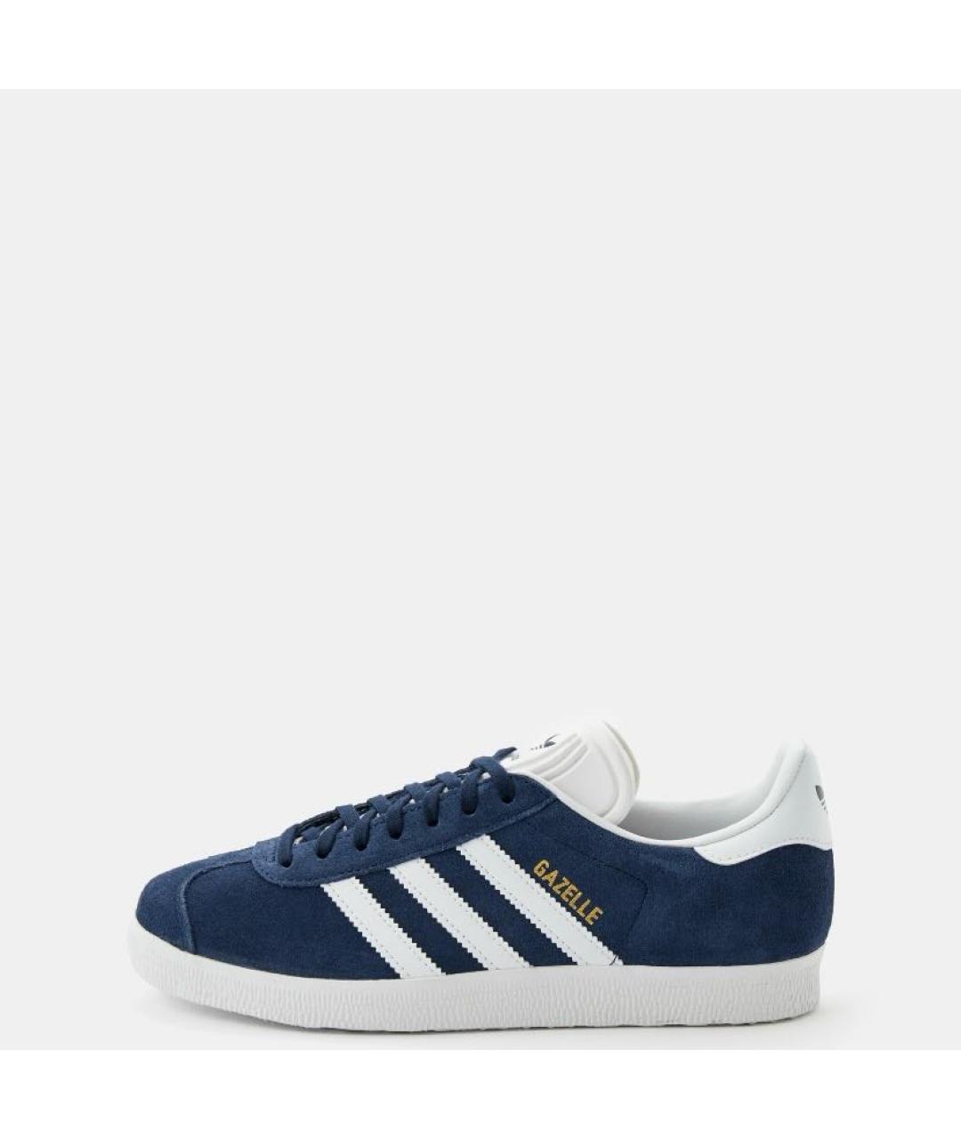 ADIDAS Темно-синие замшевые низкие кроссовки / кеды, фото 2