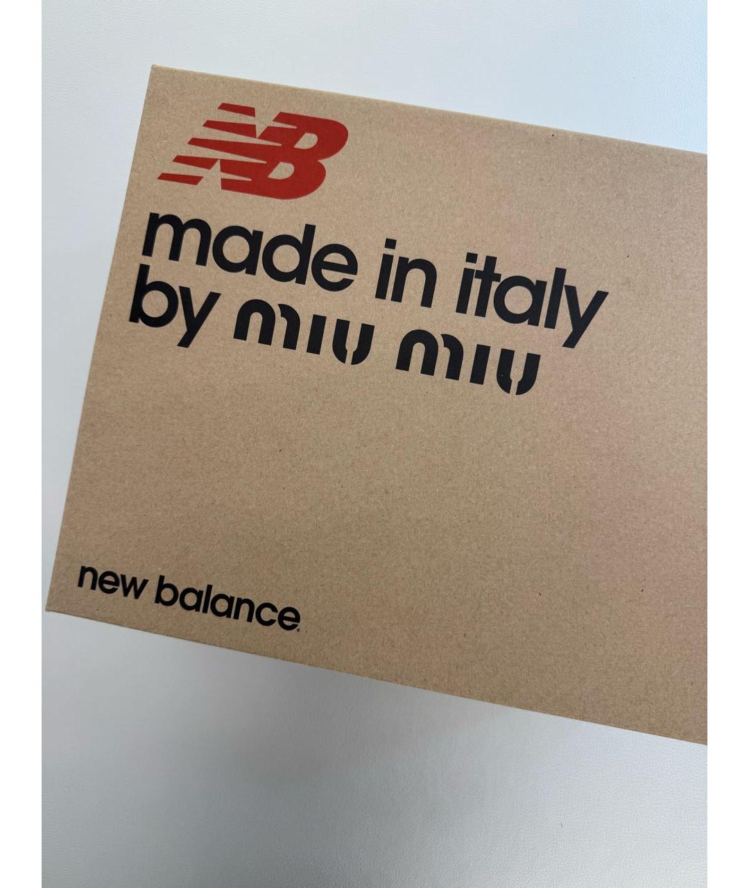 MIU MIU Черные кожаные кроссовки, фото 5