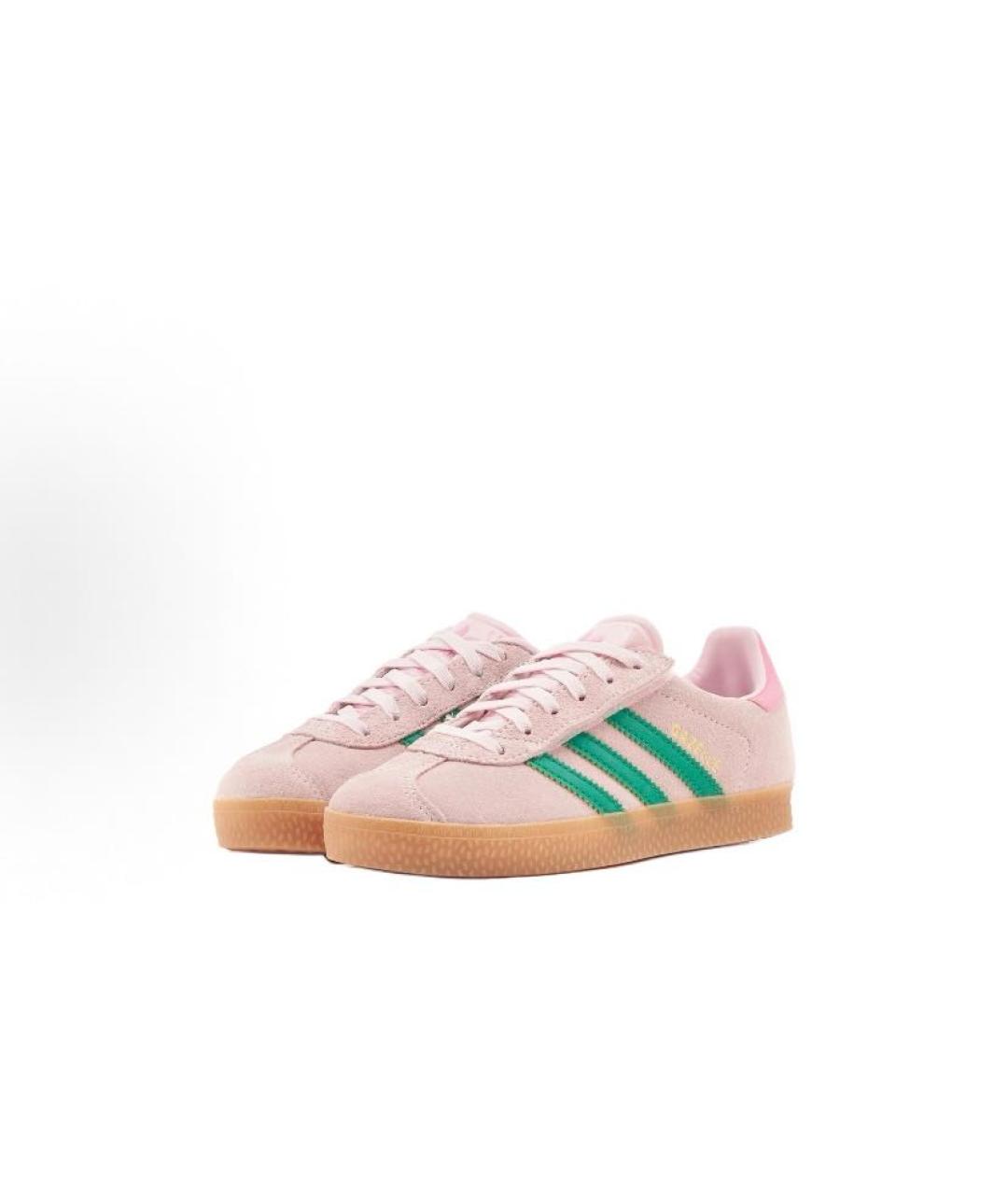 ADIDAS Розовые замшевые низкие кроссовки / кеды, фото 3