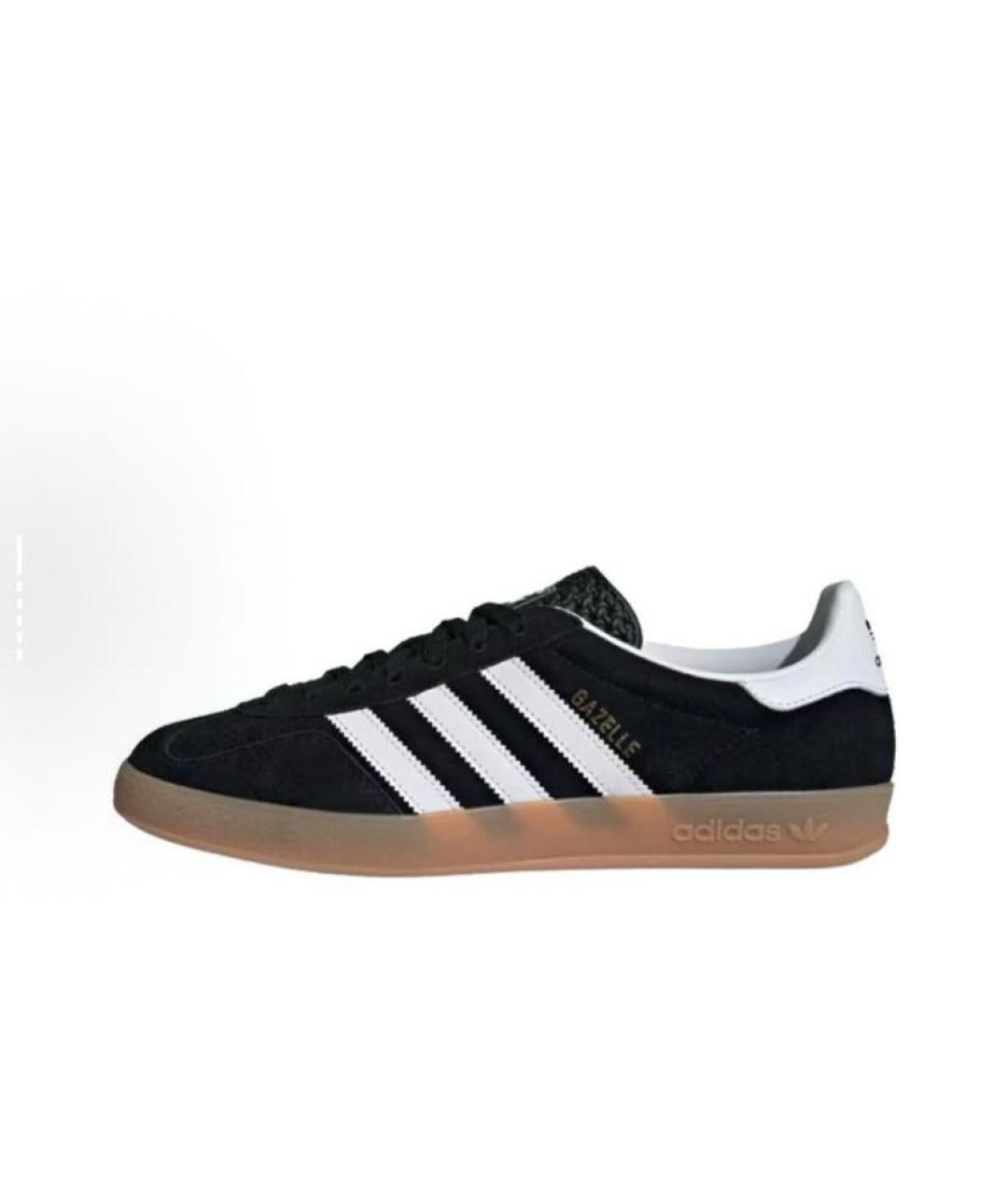 ADIDAS Черные замшевые низкие кроссовки / кеды, фото 2