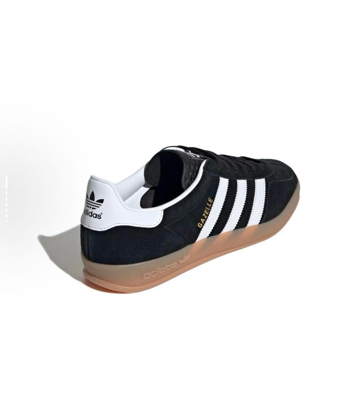 ADIDAS Черные замшевые низкие кроссовки / кеды, фото 4