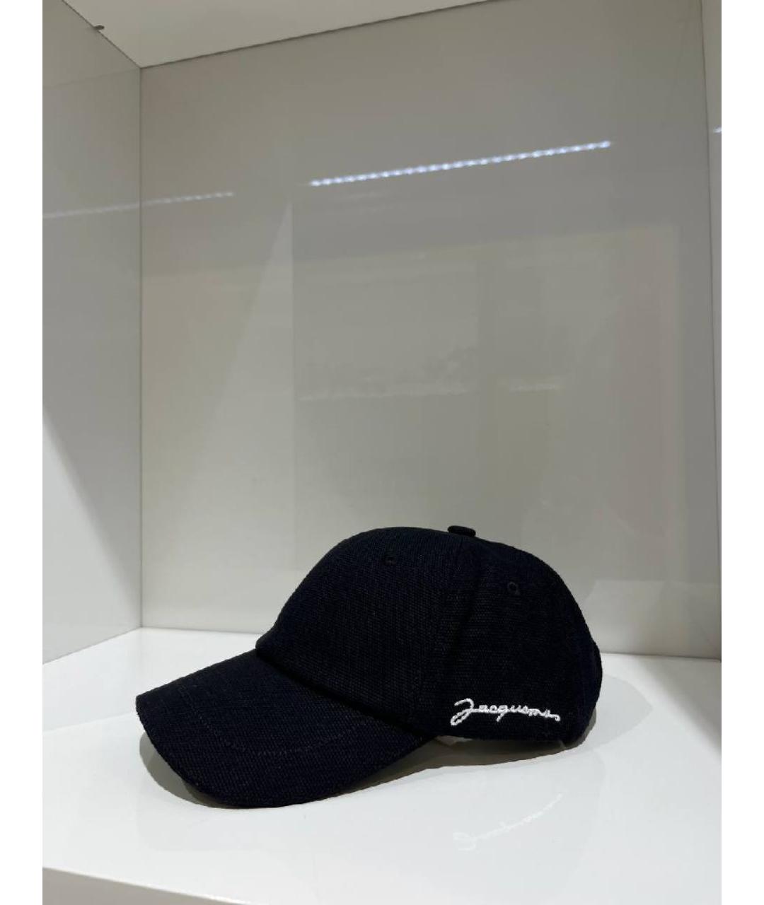 JACQUEMUS Черная хлопковая кепка, фото 2