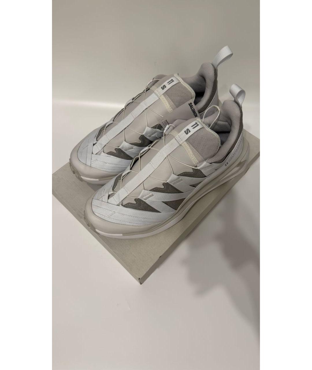 11 BY BORIS BIDJAN SABERI Белые кожаные низкие кроссовки / кеды, фото 2