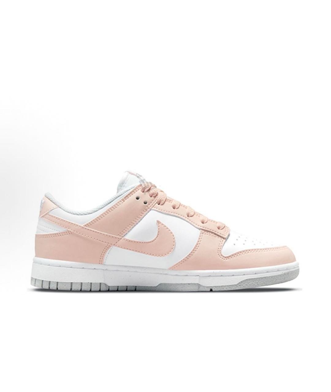 NIKE Коралловые кожаные низкие кроссовки / кеды, фото 7