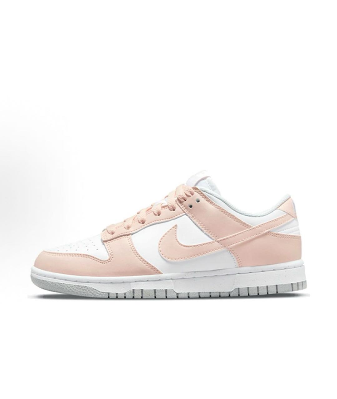 NIKE Коралловые кожаные низкие кроссовки / кеды, фото 2