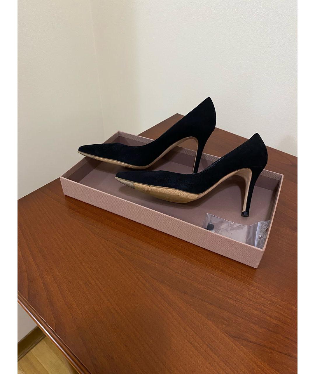 GIANVITO ROSSI Черные замшевые туфли, фото 7