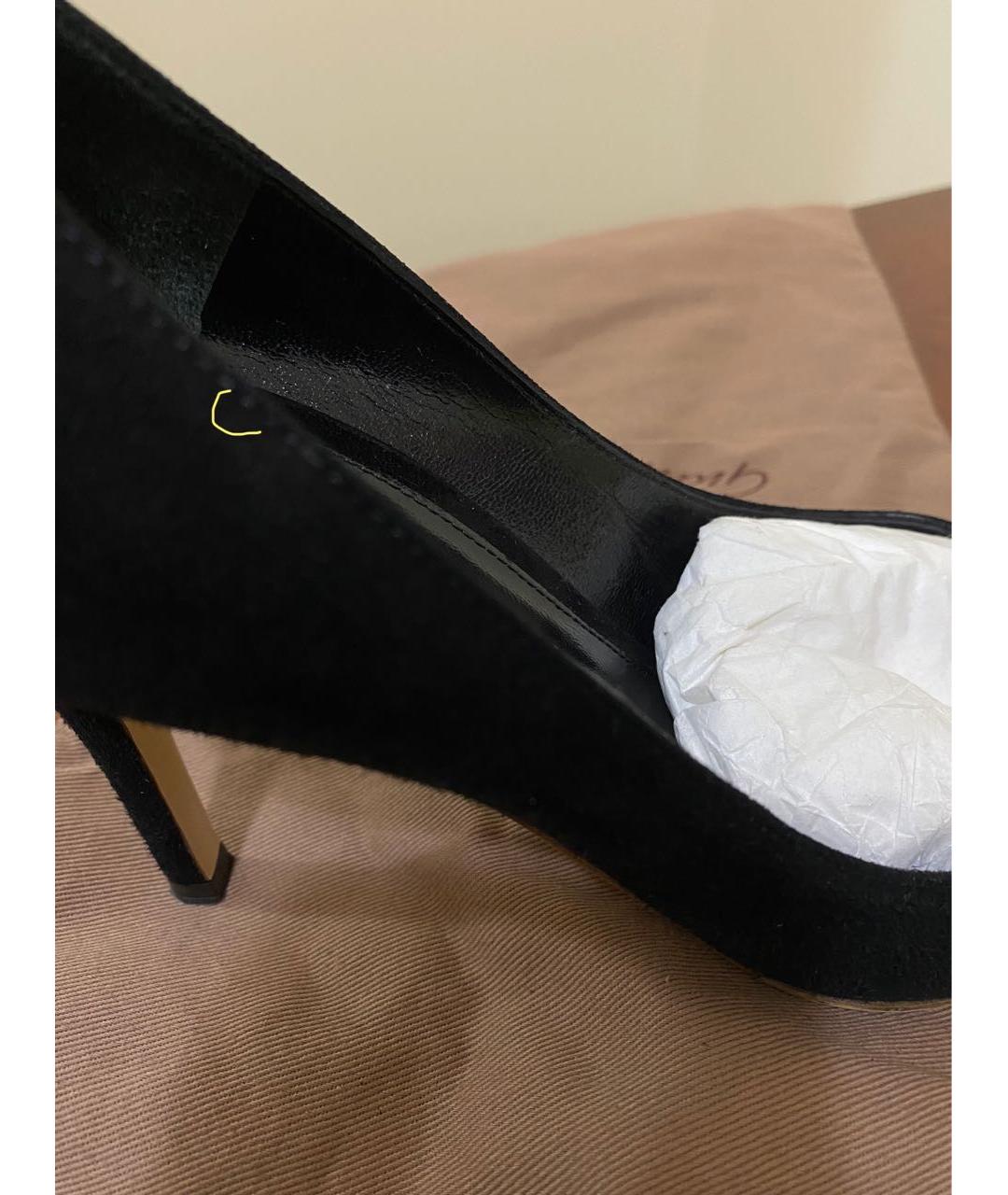 GIANVITO ROSSI Черные замшевые туфли, фото 6