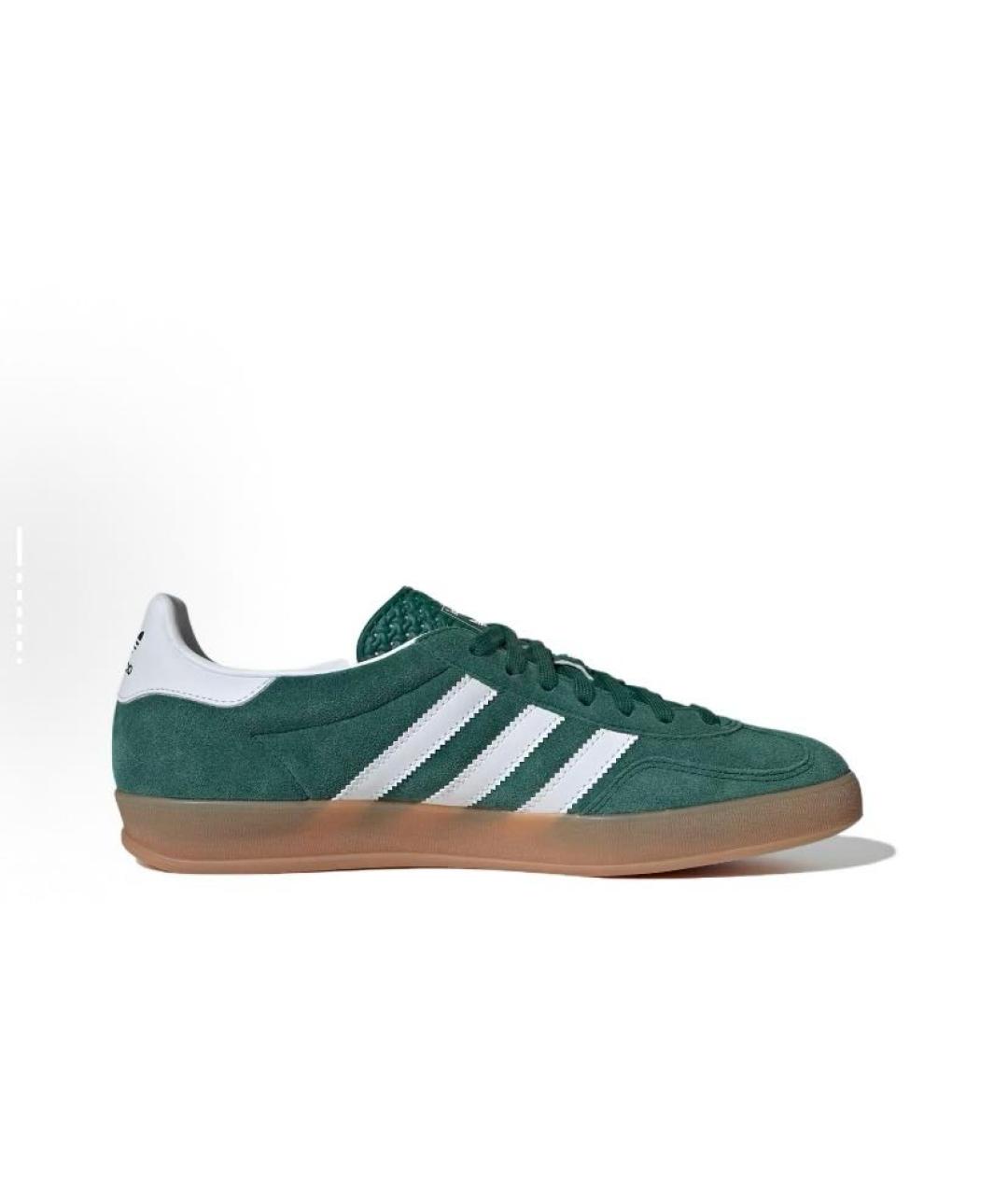 ADIDAS Зеленые замшевые низкие кроссовки / кеды, фото 2