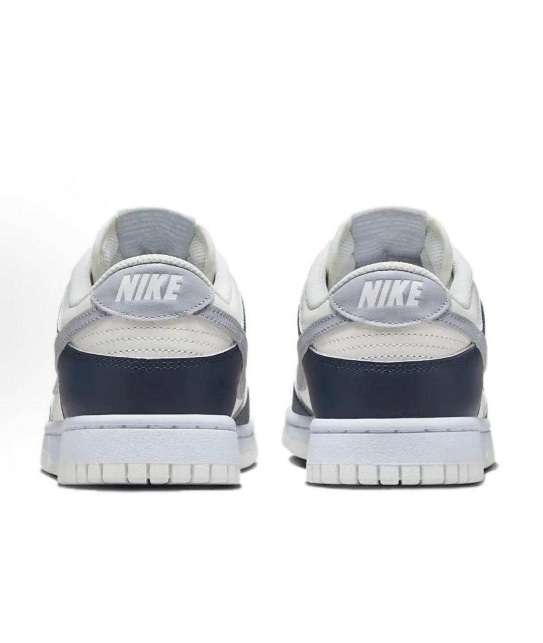 NIKE Темно-синие кожаные низкие кроссовки / кеды, фото 5