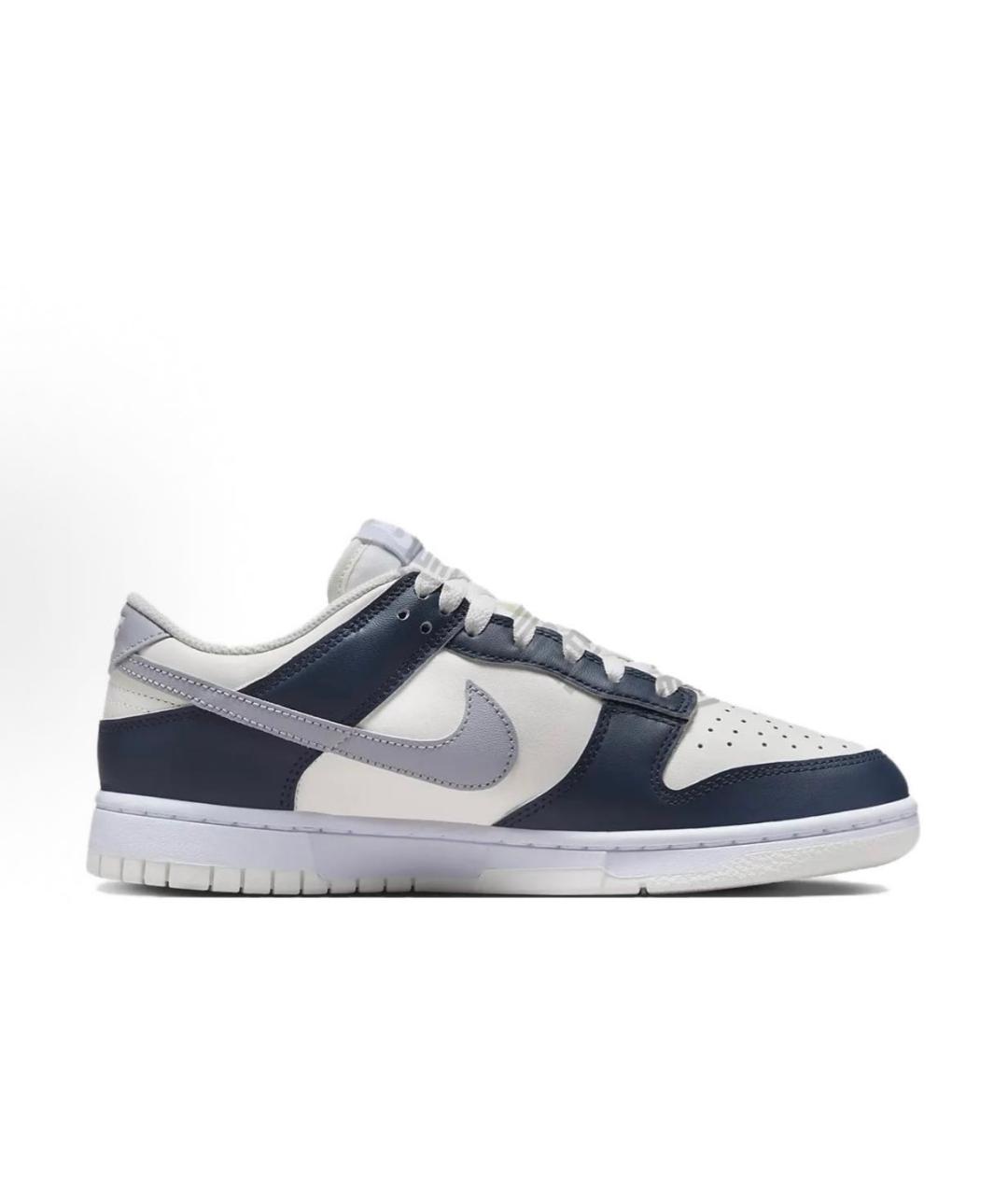 NIKE Темно-синие кожаные низкие кроссовки / кеды, фото 7