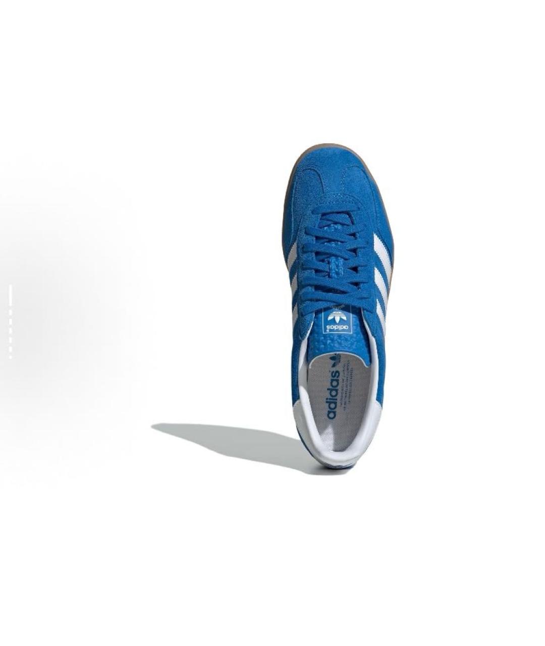 ADIDAS Синие замшевые низкие кроссовки / кеды, фото 5