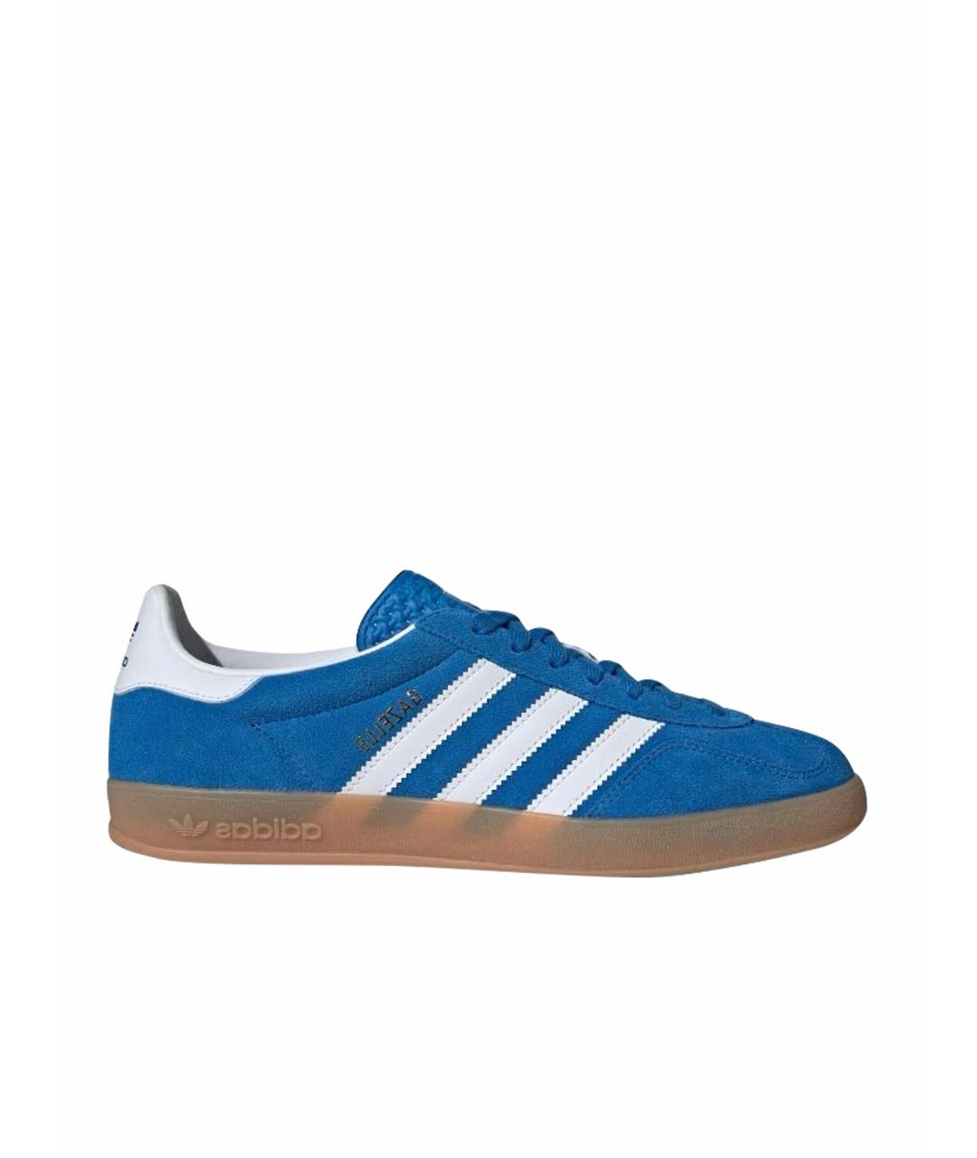 ADIDAS Синие замшевые низкие кроссовки / кеды, фото 1