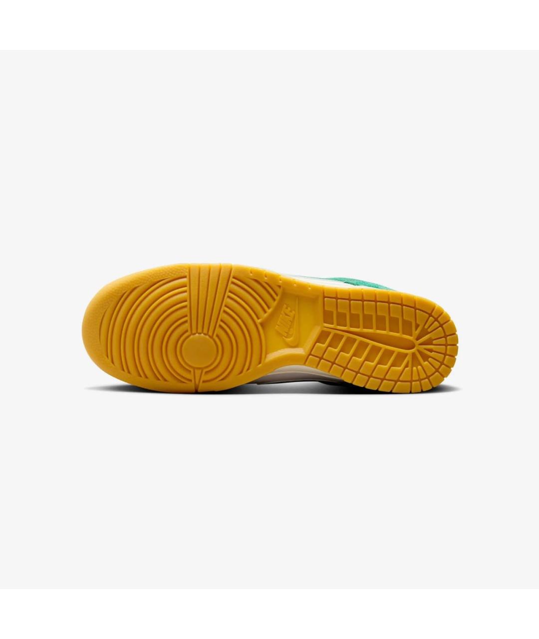 NIKE Зеленые кожаные низкие кроссовки / кеды, фото 3