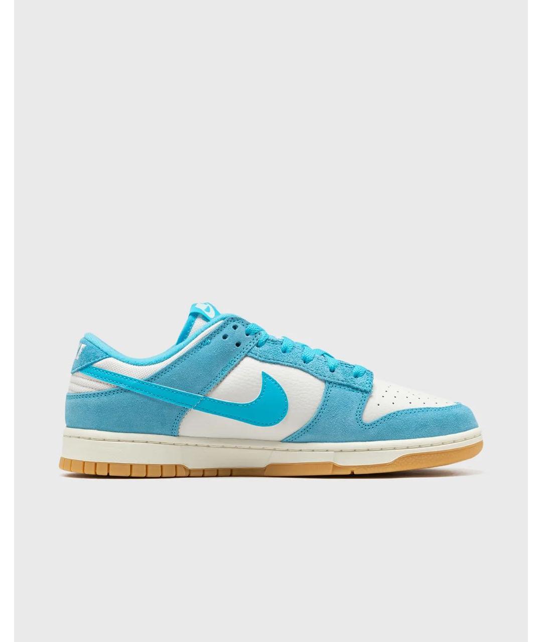 NIKE Голубые кожаные низкие кроссовки / кеды, фото 5