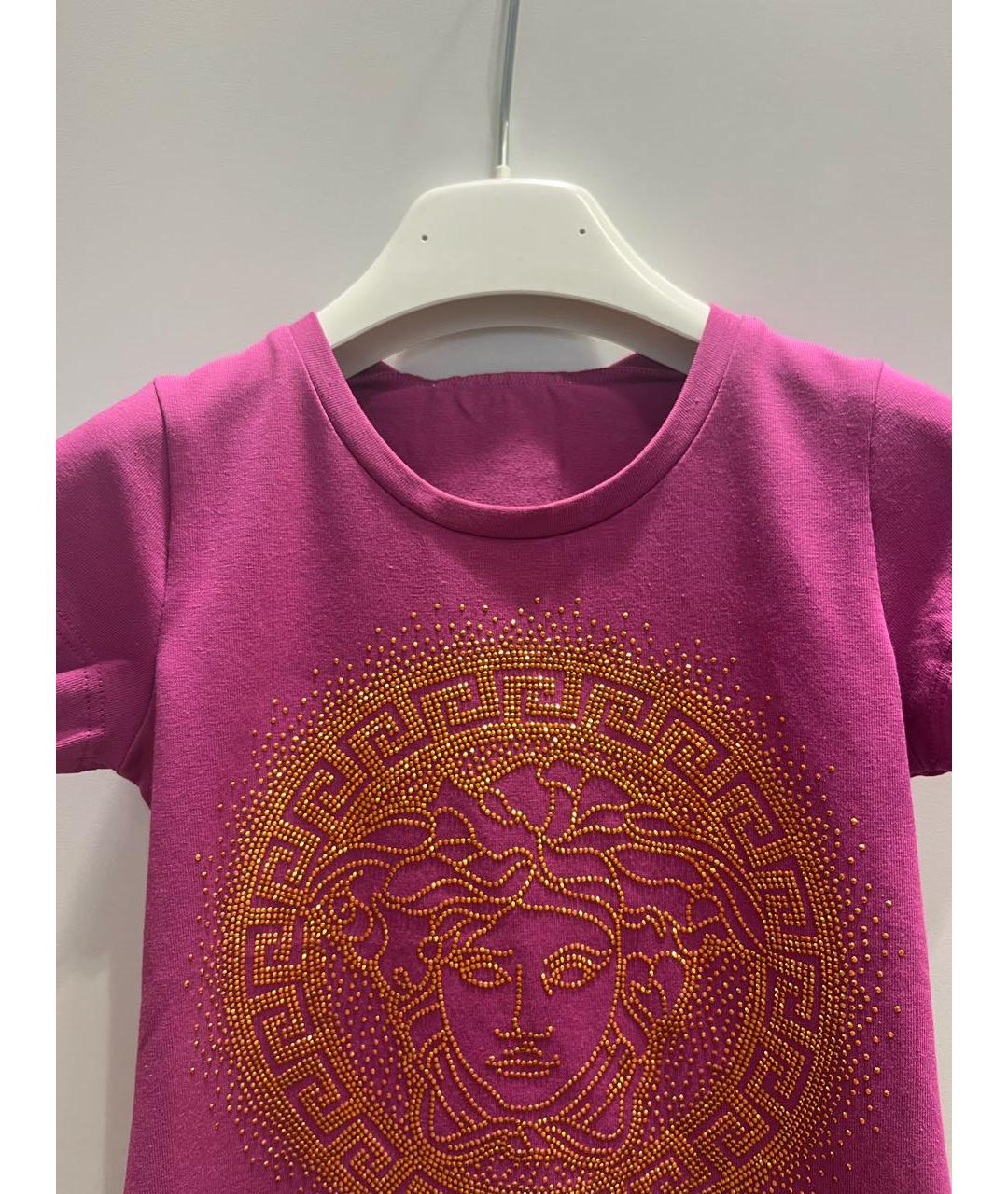 VERSACE Фуксия хлопковый детская футболка / топ, фото 3