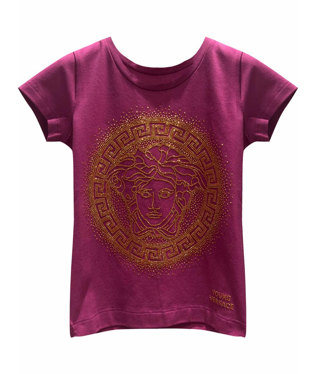 VERSACE Фуксия хлопковый детская футболка / топ, фото 1
