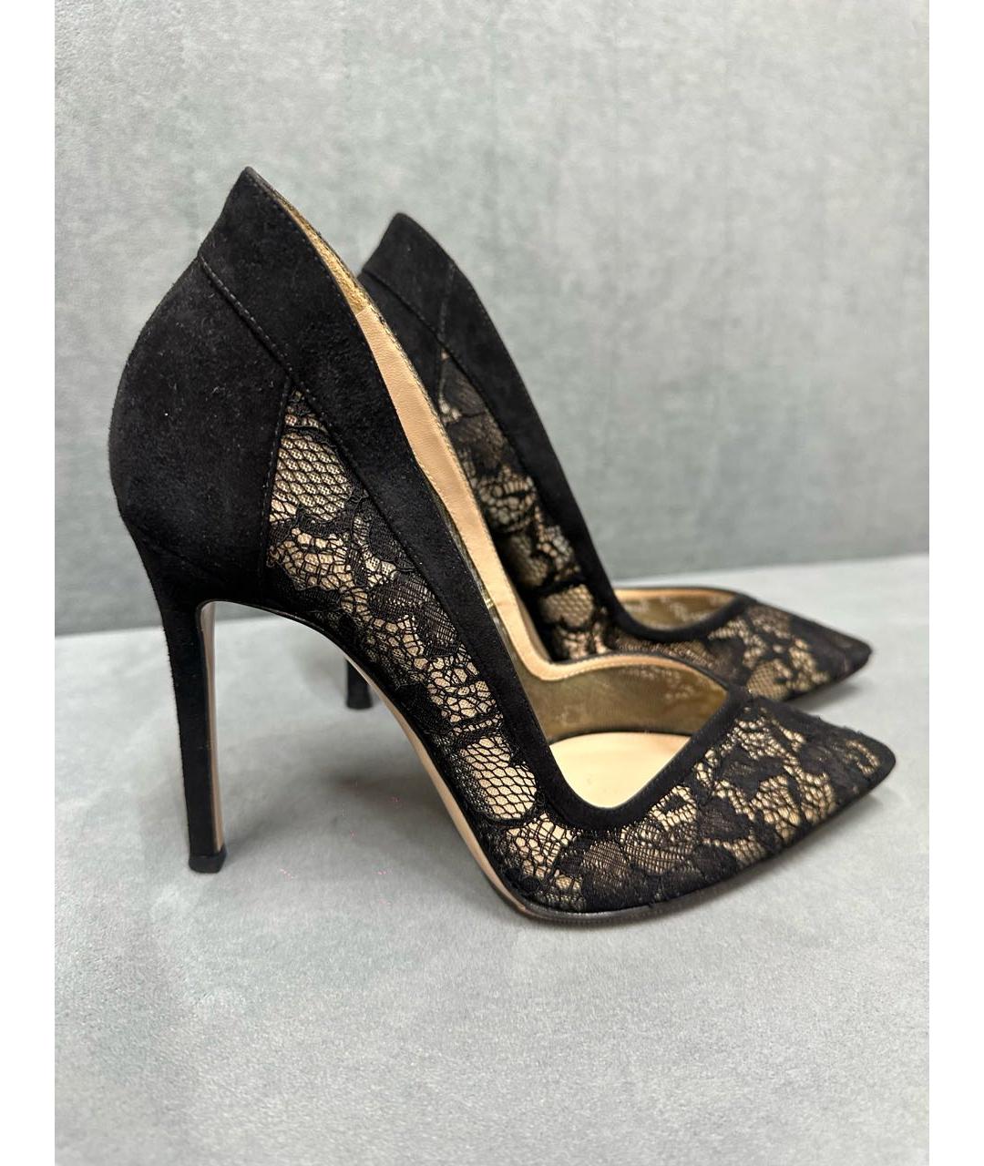 GIANVITO ROSSI Черные текстильные туфли, фото 4