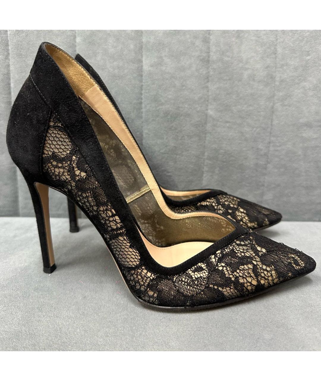 GIANVITO ROSSI Черные текстильные туфли, фото 6