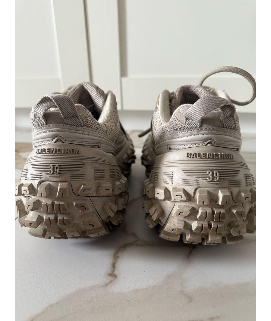 BALENCIAGA Бежевые текстильные кроссовки, фото 5