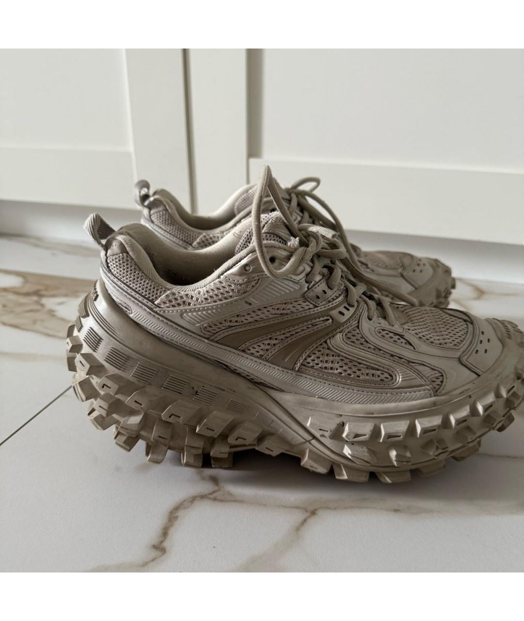 BALENCIAGA Бежевые текстильные кроссовки, фото 2