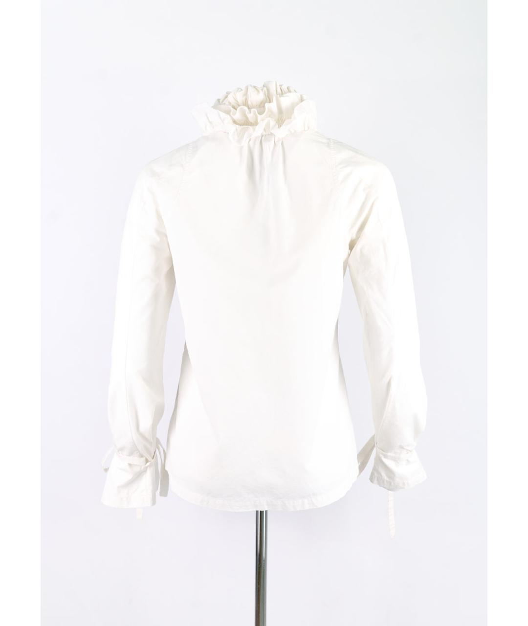 GIVENCHY Белая хлопковая блузы, фото 5