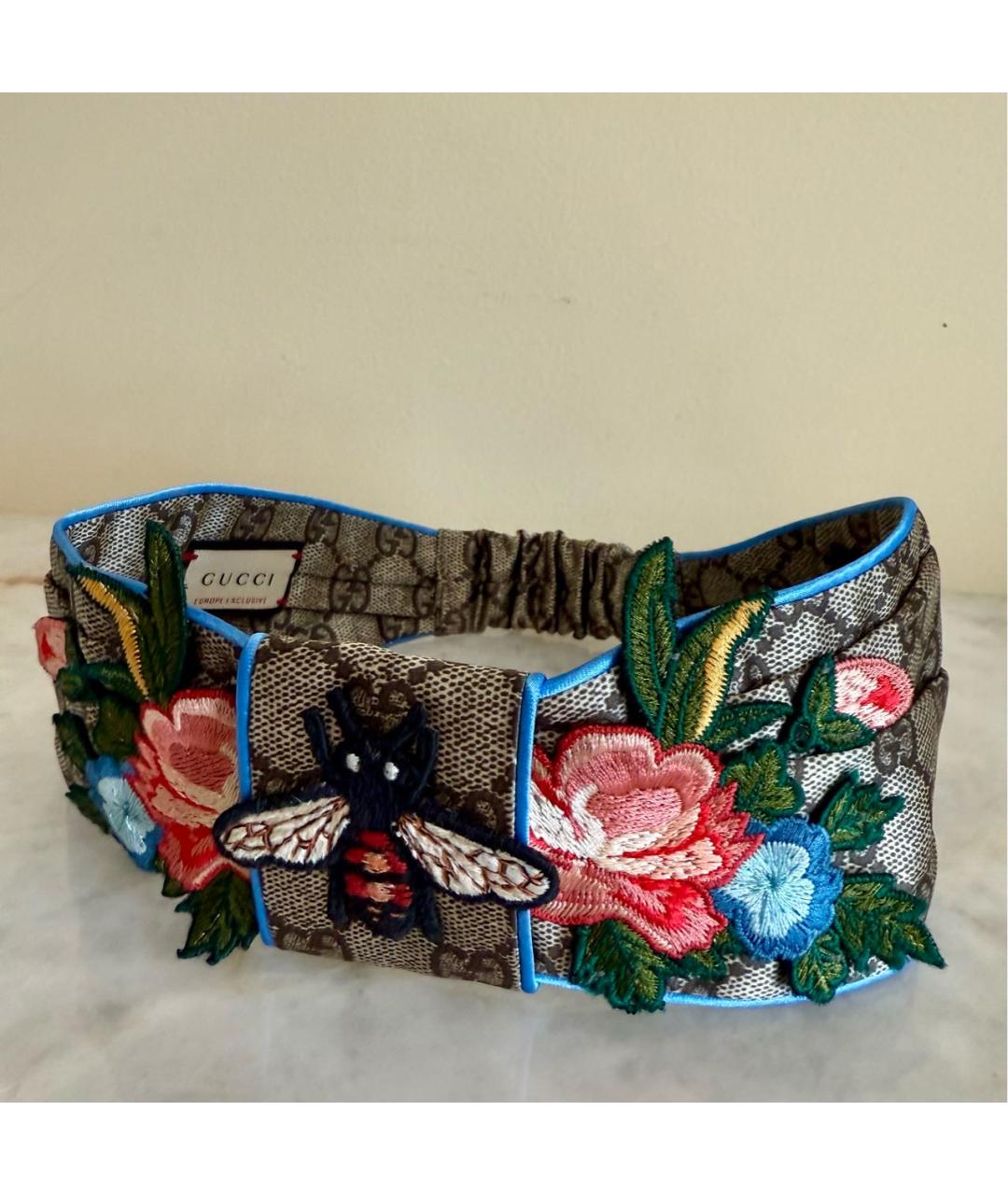 GUCCI Коричневая повязка на голову, фото 3