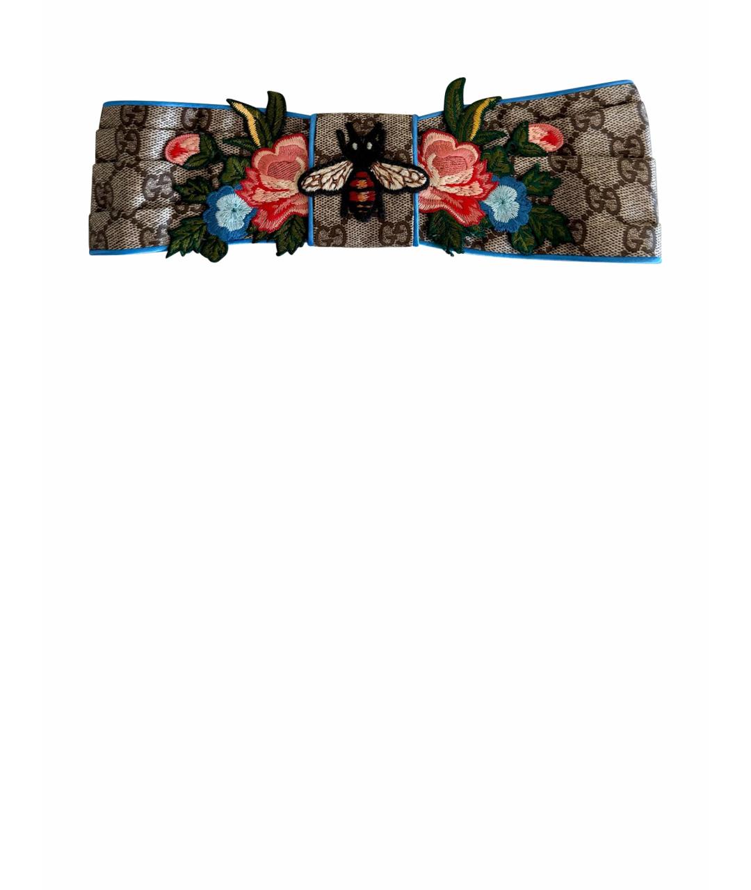 GUCCI Коричневая повязка на голову, фото 1