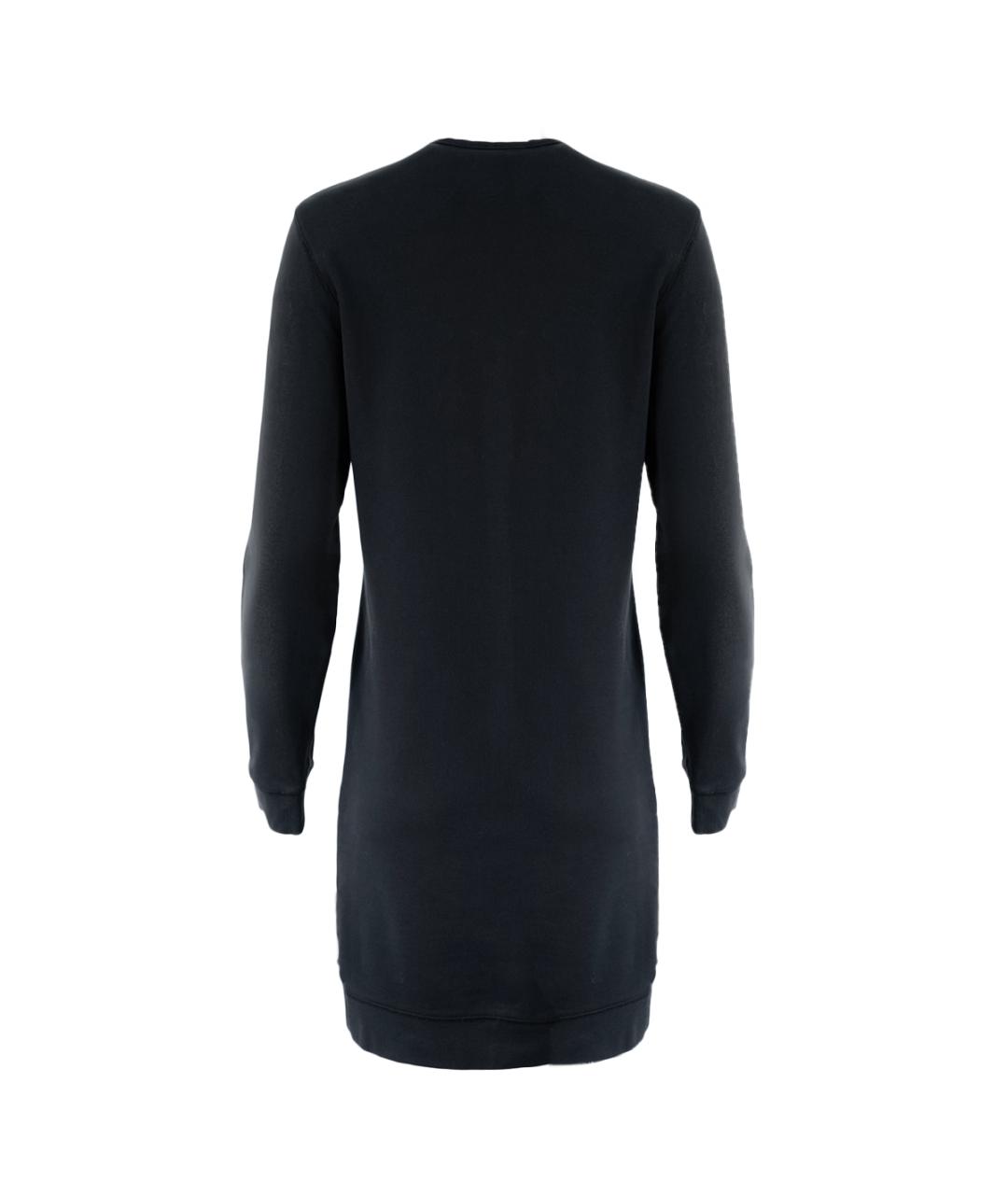 MCQ ALEXANDER MCQUEEN Черное хлопковое повседневное платье, фото 2