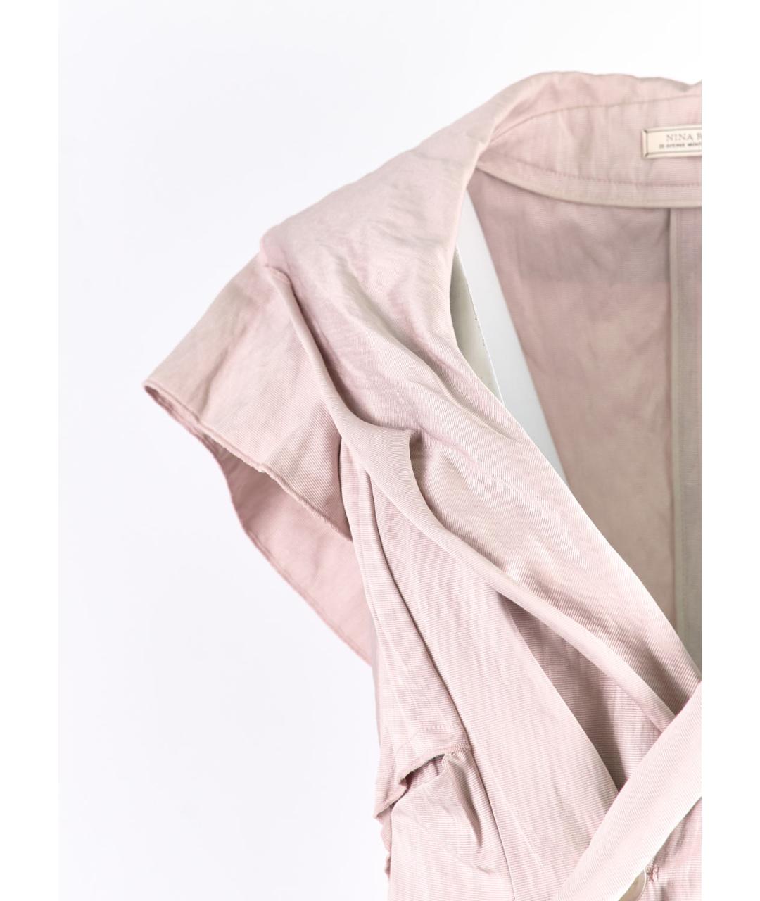 NINA RICCI Розовая хлопковая блузы, фото 2