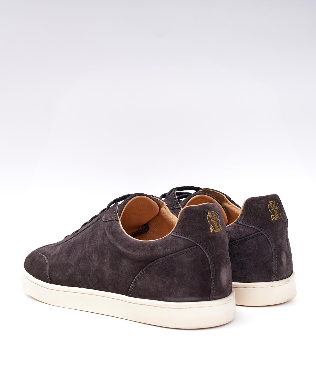 BRUNELLO CUCINELLI Коричневые низкие кроссовки / кеды, фото 3