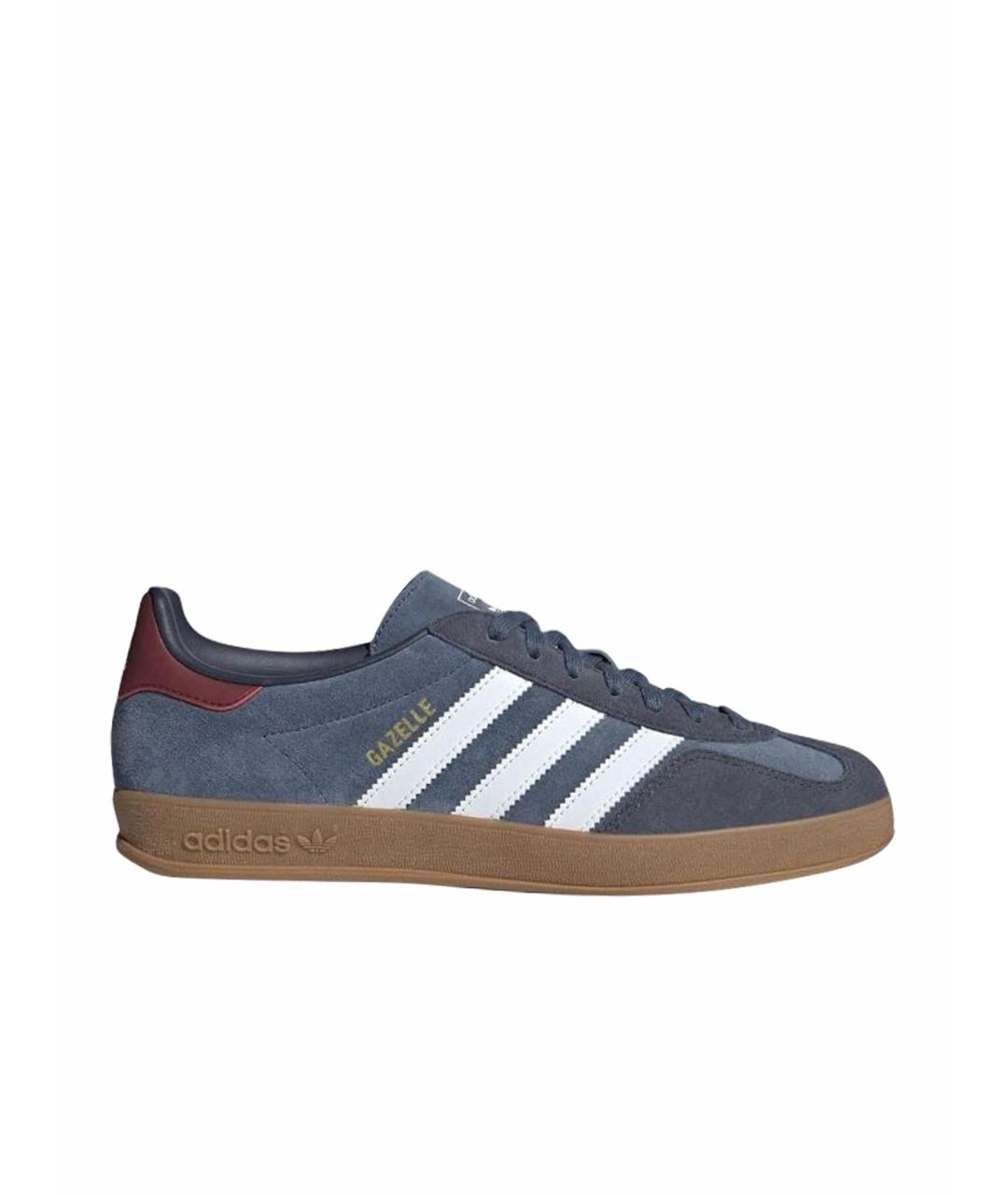 ADIDAS Темно-синие замшевые низкие кроссовки / кеды, фото 1