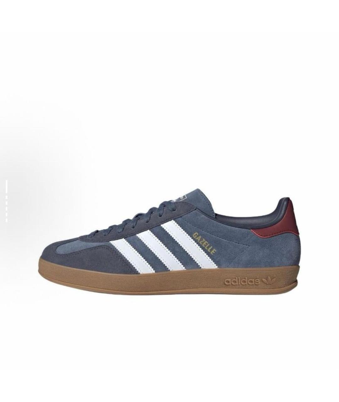 ADIDAS Темно-синие замшевые низкие кроссовки / кеды, фото 3