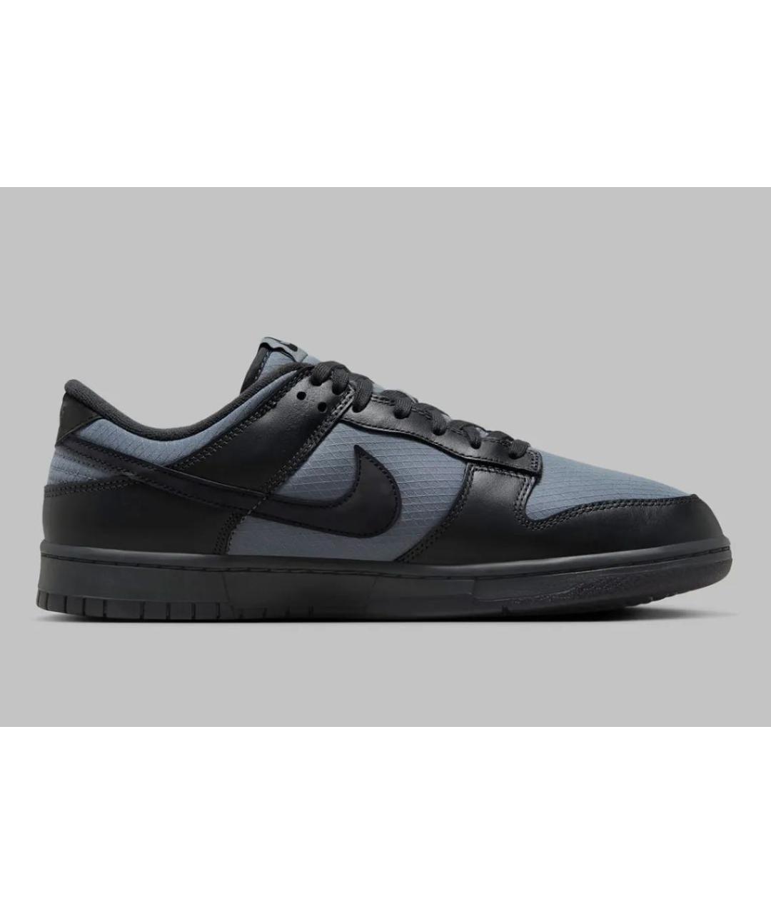 NIKE Черные кожаные низкие кроссовки / кеды, фото 8
