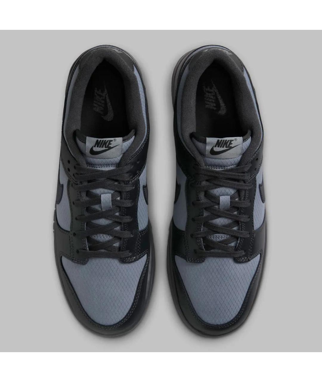NIKE Черные кожаные низкие кроссовки / кеды, фото 3