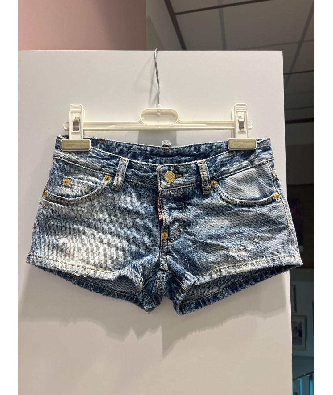 DSQUARED2 KIDS Синие хлопковые брюки и шорты, фото 6