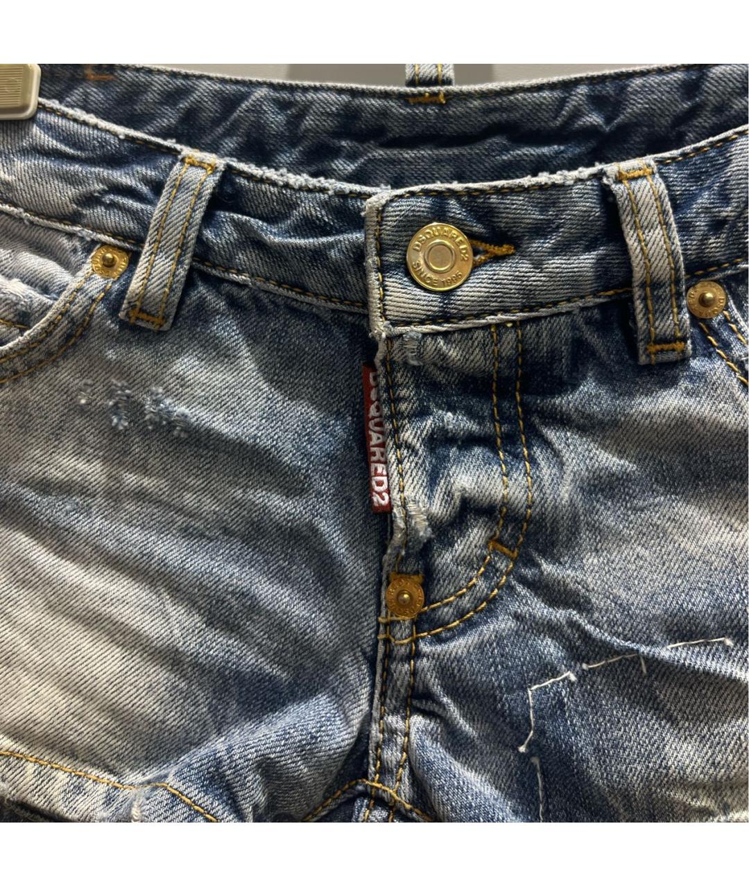 DSQUARED2 KIDS Синие хлопковые брюки и шорты, фото 4