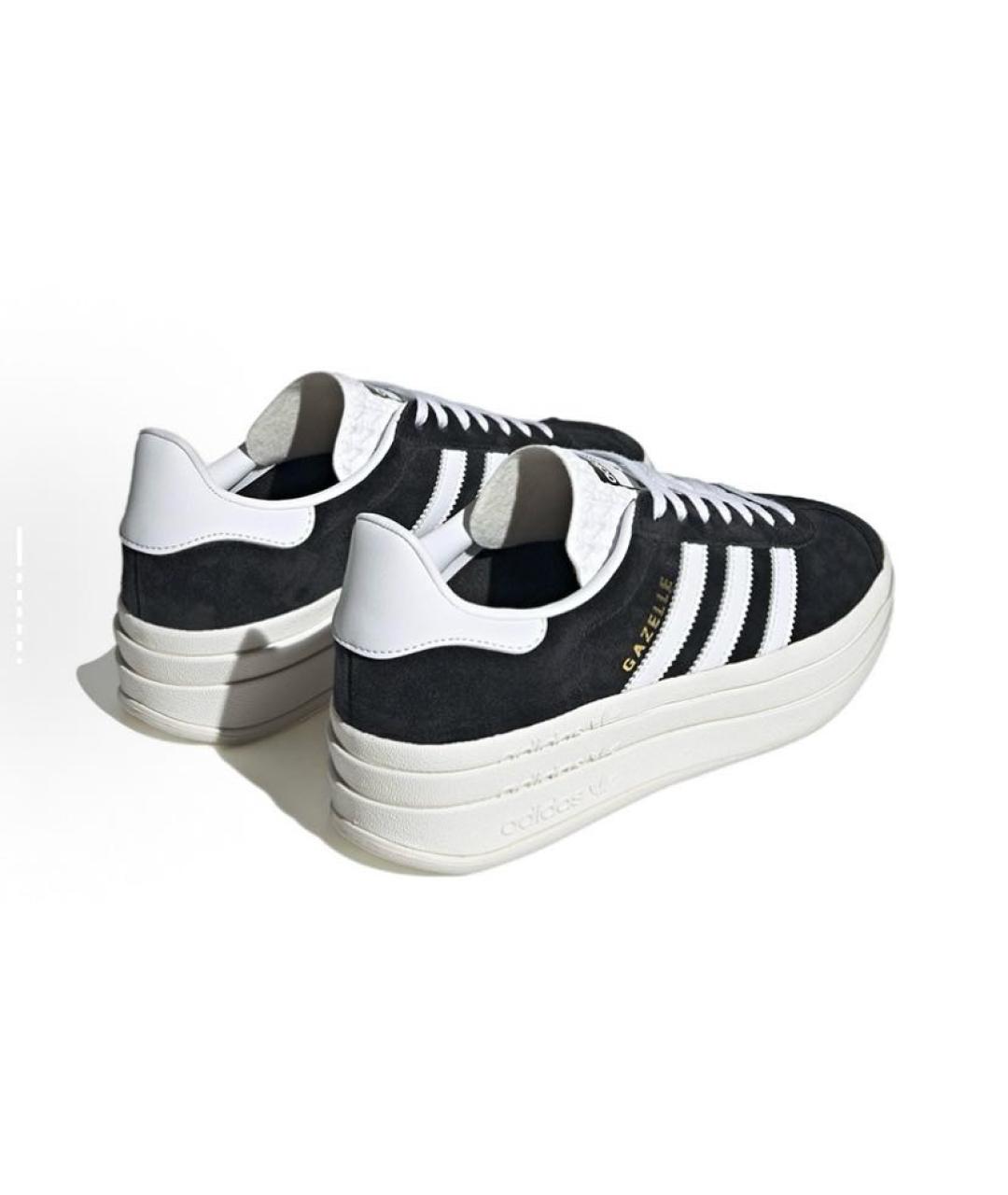 ADIDAS Черные замшевые низкие кроссовки / кеды, фото 5