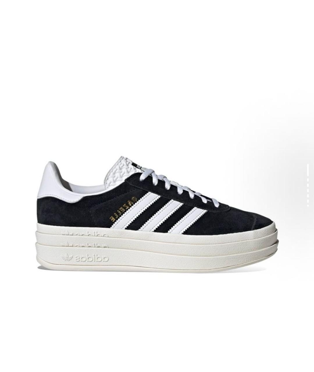 ADIDAS Черные замшевые низкие кроссовки / кеды, фото 8