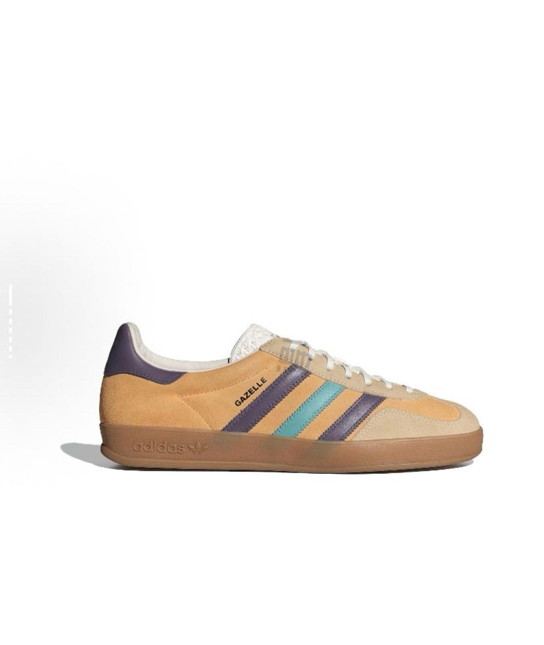 ADIDAS Оранжевое замшевые низкие кроссовки / кеды, фото 7