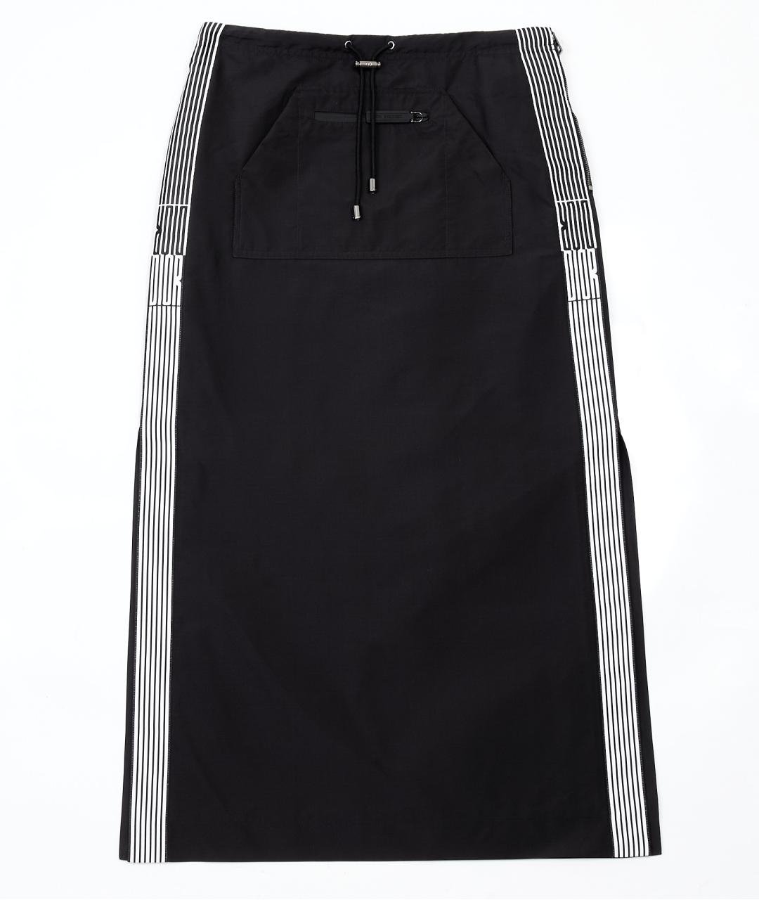 CHRISTIAN DIOR Черная вискозная юбка миди, фото 1