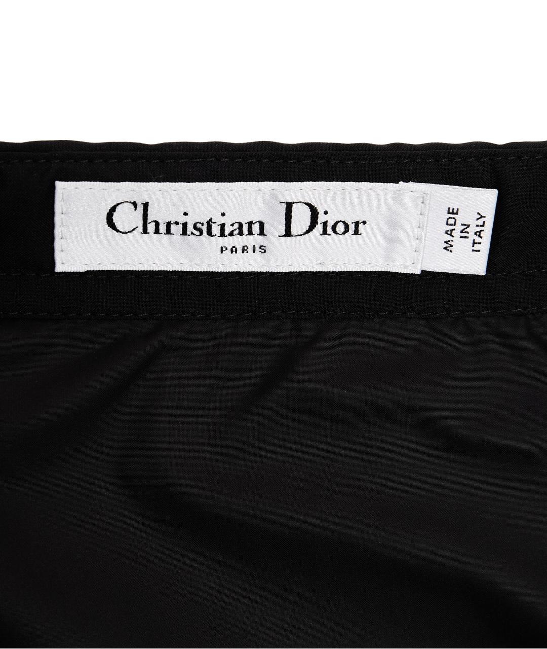 CHRISTIAN DIOR Черная вискозная юбка миди, фото 6