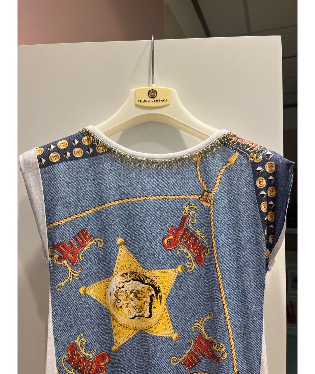 VERSACE Белый хлопковый детская футболка / топ, фото 3
