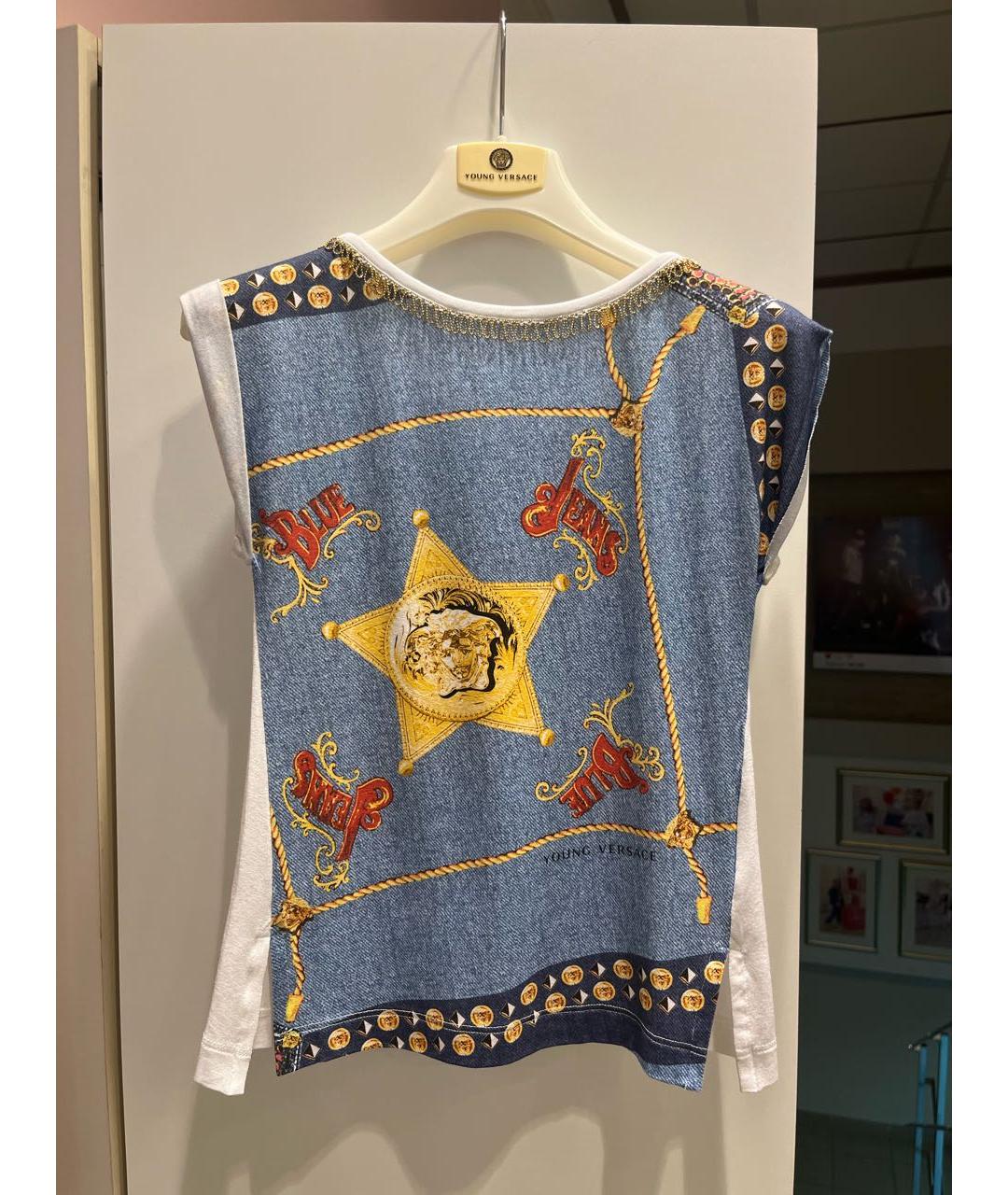 VERSACE Белый хлопковый детская футболка / топ, фото 6