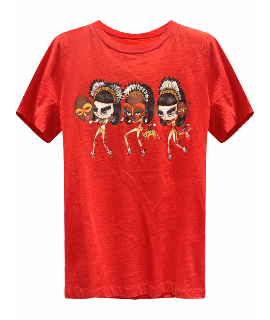 DSQUARED2 Красный хлопковый детская футболка / топ, фото 1
