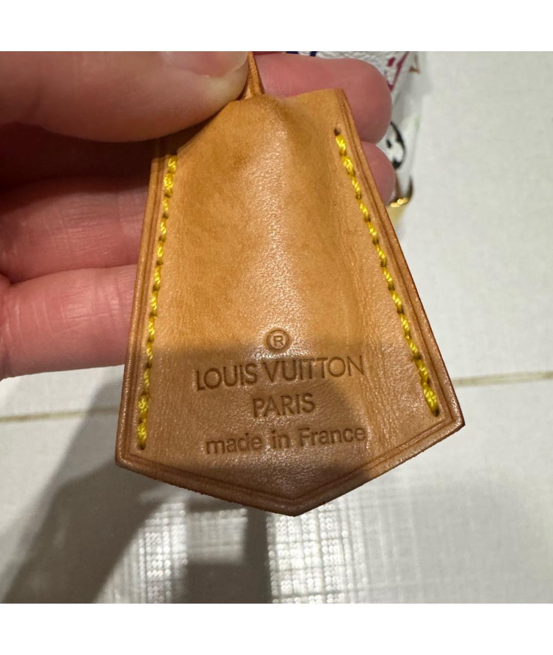 LOUIS VUITTON Белая сумка с короткими ручками, фото 5